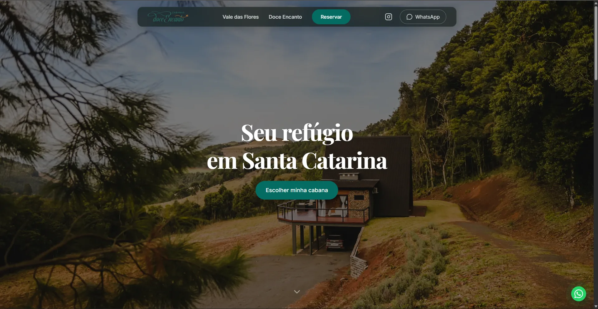 Site Cabanas Doce Encanto